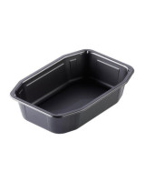 Tray 1-room 840ml Black 240pc/box - 