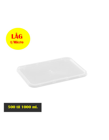 Låg t/ Micro Bakke 500ml-960ml.