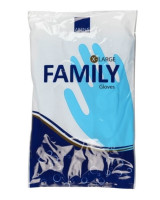 Gummihandsker Family vinyl/velour - 