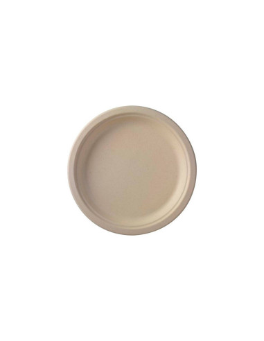 Tallerken 22cm bagasse PFAS free 50stk/pak