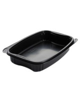 Tray 1-room 840ml Black 240pc/box - 