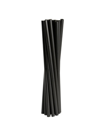 Straw X-thick u/crack Black Ø8x24cm 250pc/pack -  2