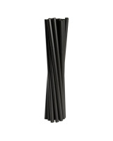 Sugerør sort  Ø8x24cm 250stk/pak - 