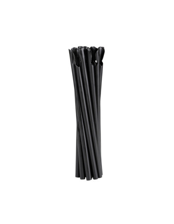 Straw X-thick u/crack Black Ø8x24cm 250pc/pack -  2