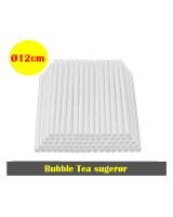 Straws reusable Bubble Tea Clear u/crack Ø12x24cm 250pc/pack - 