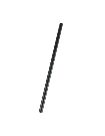 Sugerør Papir Sort lige Ø8x20,5cm 250stk/pak - 