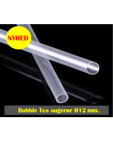 Straws reusable Bubble Tea Clear u/crack Ø12x24cm 250pc/pack - 