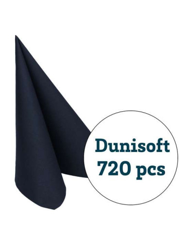 Serviet DuniSoft 40x40cm Airlaid 1/4 fold Sort 720stk/kar - 