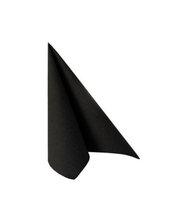 Napkin GreenSoft 40x40cm Airlaid 1/4 fold Black 720pc/box -  2