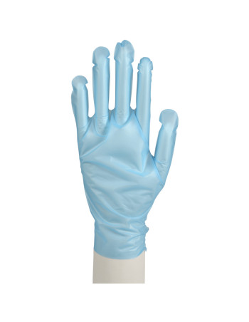 Disposable gloves Abena TPE powder-free Blue 200pc/pack -  2