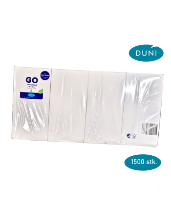 Napkin Duni 40x40cm 3-layer 1/8 fold White 1250pc/box -  2