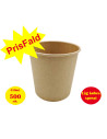 Soup/Deli Bowl Nature Cardboard Brown 450ml 20x25pc/box - 