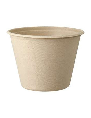 Suppe/Deli Skål Baggase Øko inkl. låg 450ml 1000stk/kar - 