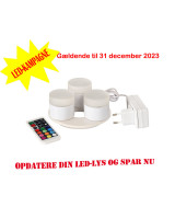 LED Mini genopladelige 3 stk.