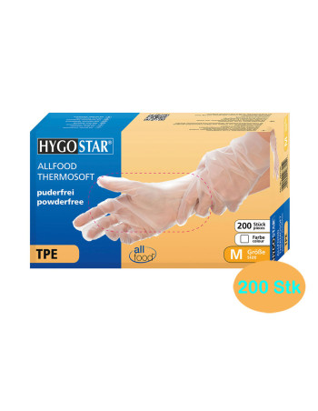 Disposable Gloves "S" HygoStar TPE (Sushi) Powder-free 200pc/pack -  2