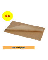 Deli waxpaper Brown small  25X26cm 500stk/pck - 