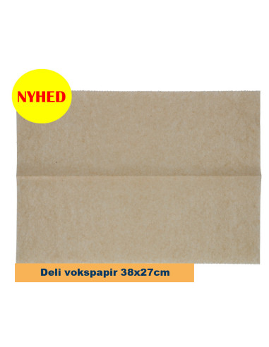 Deli waxpaper Brown medium 38X27cm 500stk/pck - 