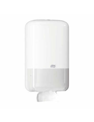 Dispenser Tork Bulk T3 hvid t/toiletpapir i ark - 