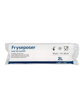 Frysepose 2 l 36 micron klar LDPE/virgin 15x35,6cm 2