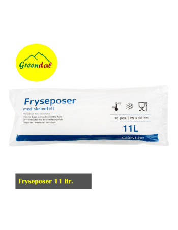 Frysepose 11 l klar 10stk/rl. LDPE/virgin 29x56cm