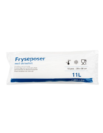 Frysepose 11 l klar 10stk/rl. LDPE/virgin 29x56cm 2