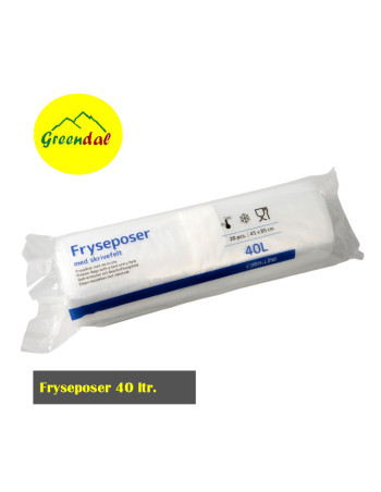 Freezer bag 40L 20pc/rl - 