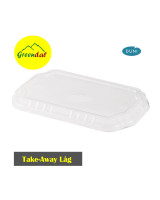 Låg Take-Away 256 x 163 x 12 mm Transparent