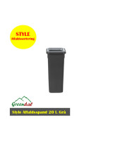 Waste container open lid 90L Lime Lid - 