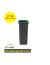 Waste container open lid 20L Green Lid - 