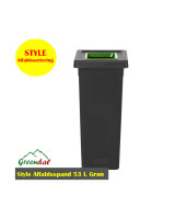 Waste container open lid 53 L green Lid - 