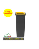 Waste container open lid 53 L yelow Lid - 