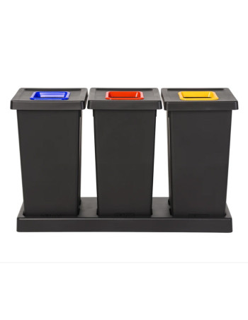 Base til 3 stk affaldsspand 53 l. Style 2