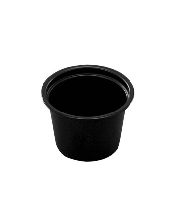 Dressing cup black 30ml 1oz  20x250pc/pac. -  2