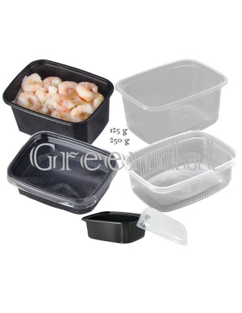 Plastic tray mini Ready 250ml 100pc/ps -  2