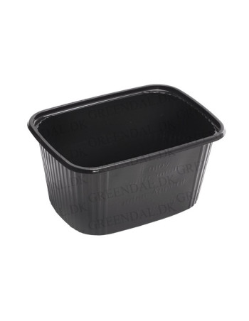 Plastic Tray Mini Black 250ml 100pc/ps -  2