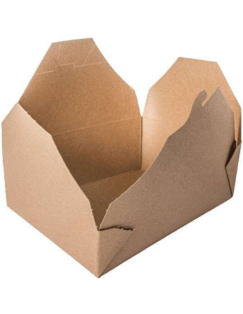 Kinaæske/Nudelbakke Brun mellem Pap 50stk/pak -  2