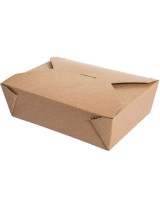 Kinaæske Brun (Deliæske/Nudelbakke) Pap 50stk/pak - 