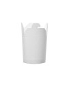 China box wok w/round bottom 450ml. (16oz) white - 