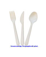 Multi-aisle cutlery white PP 10x100pc/pack - 