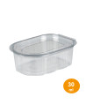 Dressing cup ready 30ml RPET w.h. lid 2000pc/box - 