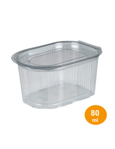 Dressing cup ready 80ml RPET w.h. lid 1000pc/box - 