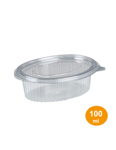 Dressing cup ready 100 ml RPET w.h. lid 1000pc/box - 