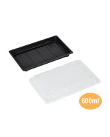 Sushi Tray KN Reckt 600ml 400pc/box - 