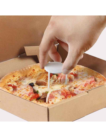 Tripod/Pizza table 30mm White 1000pc/box - 