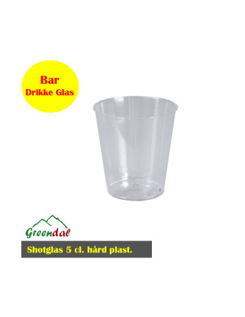 Shotsglas 3 cl. Hård plast 25 stk - 