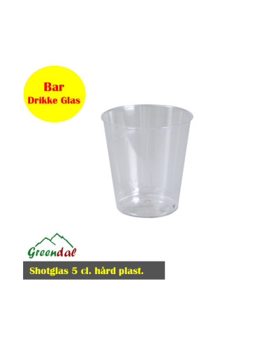 Shotsglas 3 cl. Hård plast 50 stk PS - 