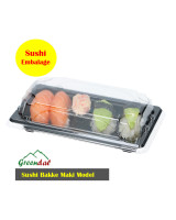 Sushi bakke Maki sort med låg