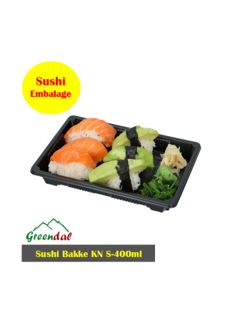 Sushi Tray KN Reckt 400ml 400pc/box -  2