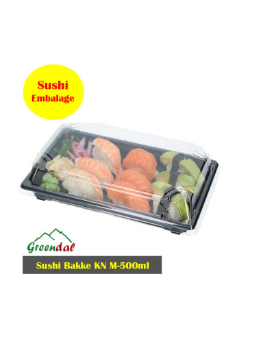 Sushi Tray KN Reckt 500ml 400pc/box - 