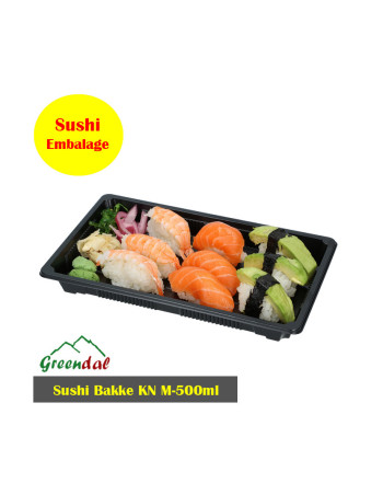 Sushi Tray KN Reckt 500ml 400pc/box -  2